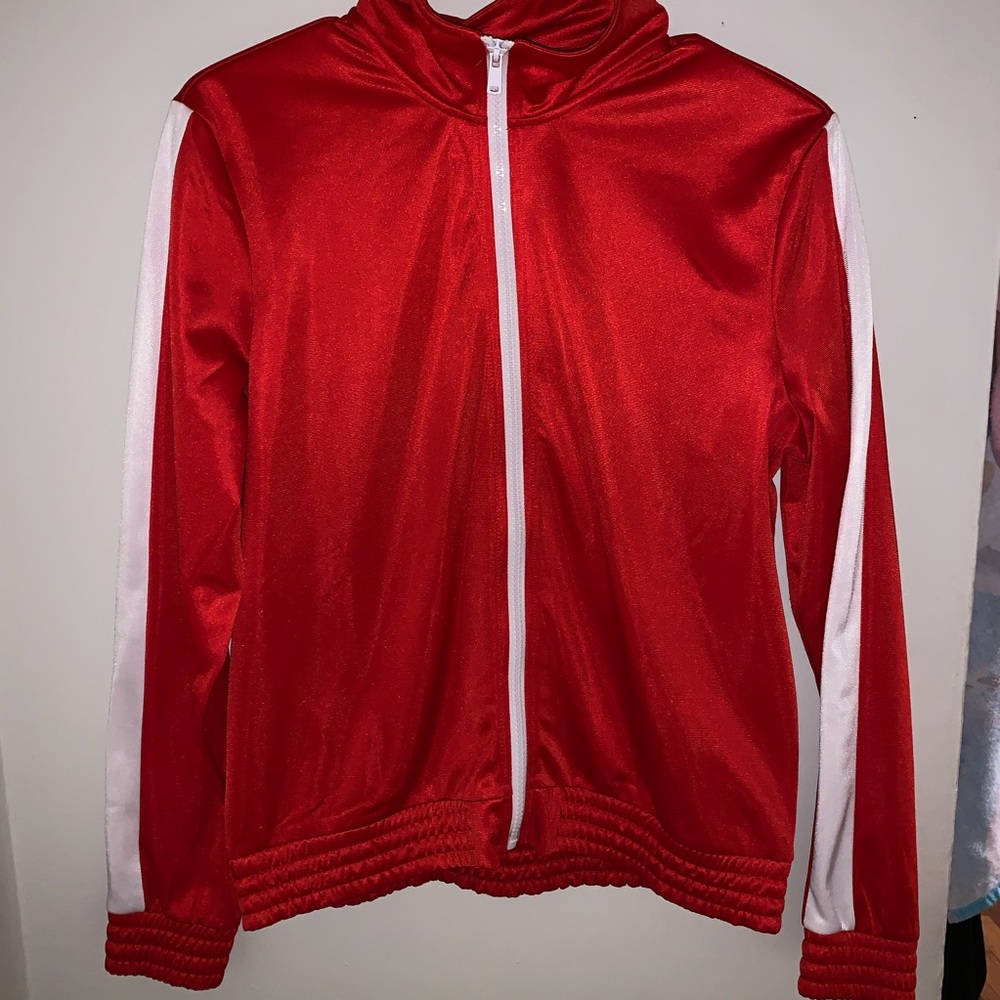 Red Zip Up sweater
